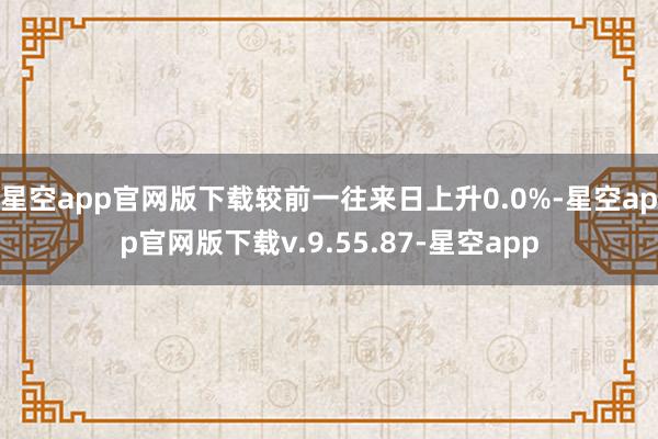 星空app官网版下载较前一往来日上升0.0%-星空app官网版下载v.9.55.87-星空app